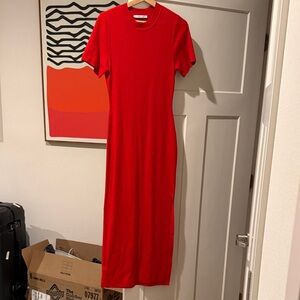 Abercrombie & Fitch Red sweater short sleeve dress size S